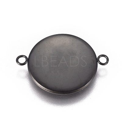 304 Stainless Steel Cabochon Connector Settings STAS-G127-14-16mm-B-1