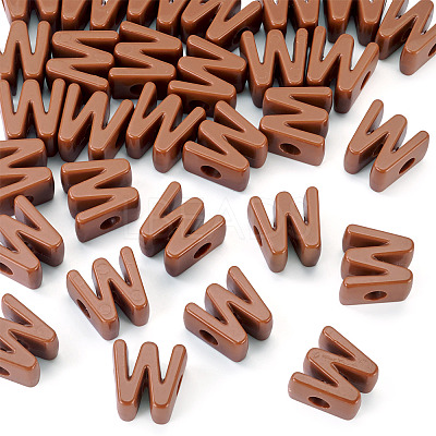 Opaque Acrylic European Beads LS-OACR-TAC0019-006W-1