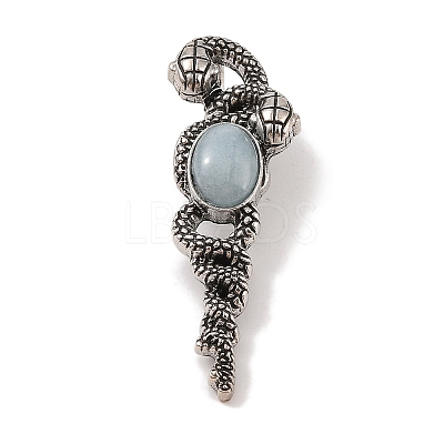 Dyed Natural White Jade Pendants G-A224-03AS-14-1
