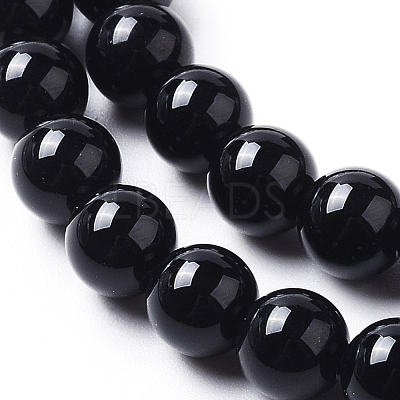 Natural Onyx Beads Strands G-I261-B02-6mm-1