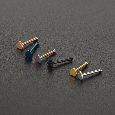 304 Stainless Steel Heart Nose Bone Rings WG0DFB7-03-1