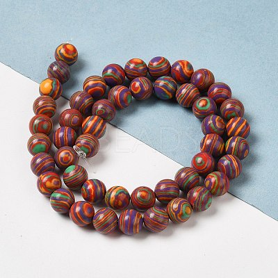 Synthetic Malachite Dyed Beads Strands G-P507-02A-03-1