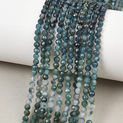 Natural Blue Tourmaline Beads Strands G-G294-A02-3mm-01-1