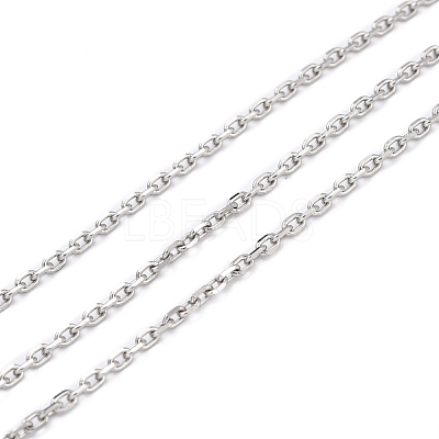 Tarnish Resistant 304 Stainless Steel Cable Chains CHS-D033-03P-01-1