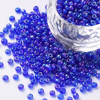 8/0 Round Glass Seed Beads SEED-US0003-3mm-168-1