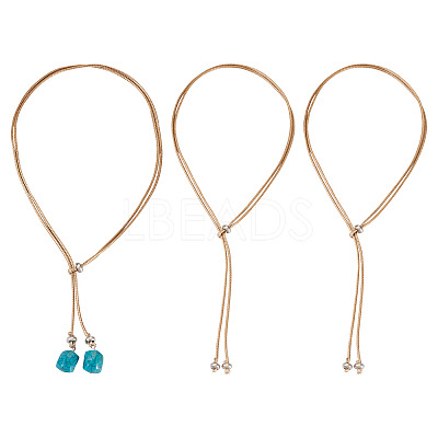 Waxed Polyester Cord Slider Necklace Making NJEW-TAC0018-04-1