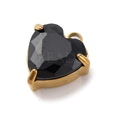 304 Stainless Steel Rhinestone Pendants STAS-P386-01G-05-1