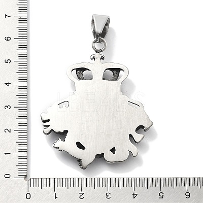 304 Stainless Steel Big Pendants STAS-Z098-02AS-1