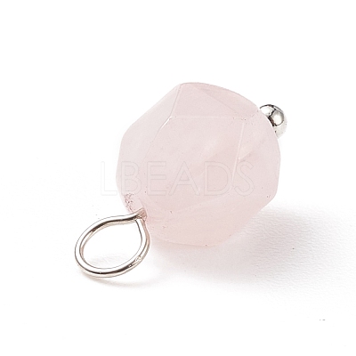 Faceted Natural Mixed Stone Pendants PALLOY-JF01694-1