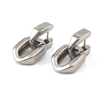 304 Stainless Steel Hoop Dangle Earrings for Women SA-CBAABBA-16P-1