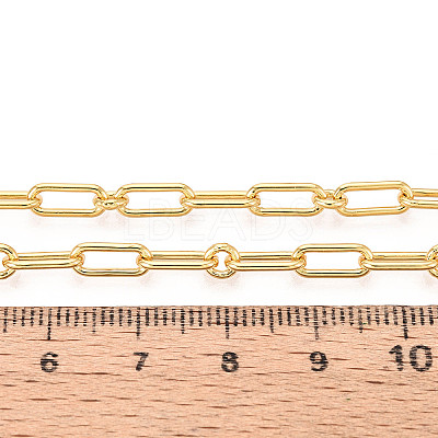 Brass Oval Link Chains CHC-T018-36G-1