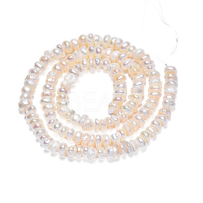 Natural Cultured Freshwater Pearl Beads Strands PEAR-N015-04C-1