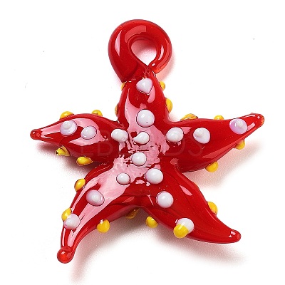 Handmade Lampwork Pendants LAMP-A004-05H-1