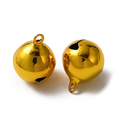 Brass Bell Pendants KK-WH0058-20G-1
