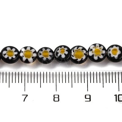 Handmade Millefiori Lampwork Beads Strands LAMP-G164-11I-1