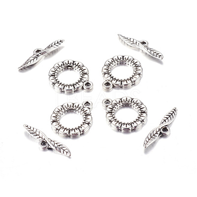 Tibetan Style Toggle Clasps LF11359Y-1