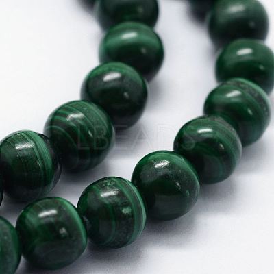 Natural Malachite Beads Strands G-E484-02-1