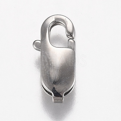 Non-Tarnish 316 Surgical Stainless Steel Lobster Claw Clasps X-STAS-Z013-02C-1