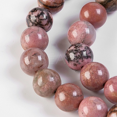 Natural Rhodonite Beads Strands G-K254-04-10mm-1