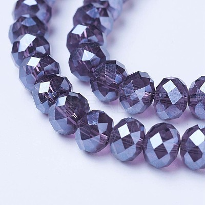 Electroplate Glass Beads Strands X-EGLA-A034-T2mm-A16-1