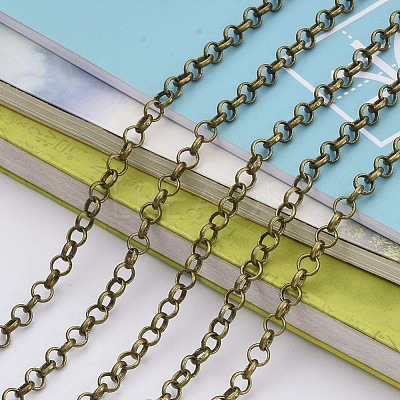 Brass Rolo Chains X-CHC-S008-002B-AB-1