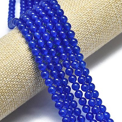 Natural Malaysia Jade Beads Strands G-L645-C01-6mm-19-1