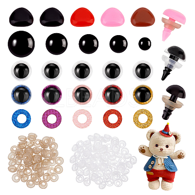 2 Box 2 Style Craft Plastic Doll Eyes & Nose DOLL-GA0001-14-1