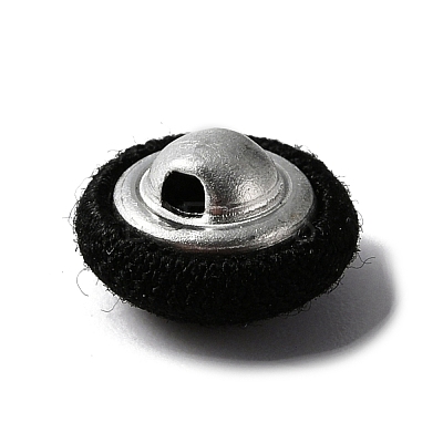 1-Hole Aluminum Buttons DIY-WH0386-01B-1