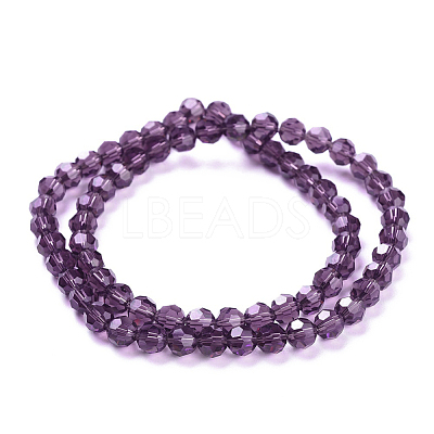 Imitation Austrian Crystal Bead Strands G-M181-6mm-11A-1