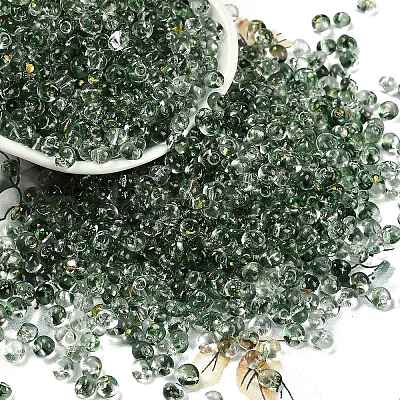6/0 Spray Paint Fringe Glass Seed Beads SEED-H003-11I-1