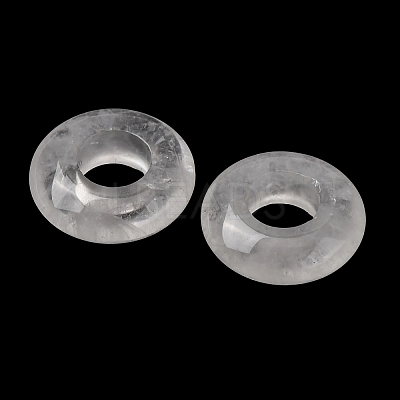 Natural Quartz Crystal European Beads G-C134-01G-1