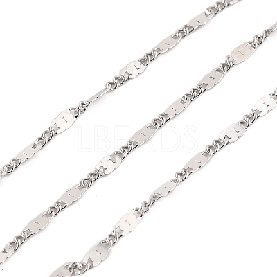 Tarnish Resistant 304 Stainless Steel Link Chains CHS-K016-04P-1