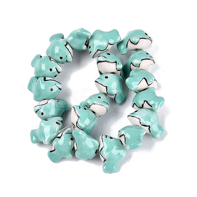 Handmade Porcelain Beads PORC-Q008-08-1