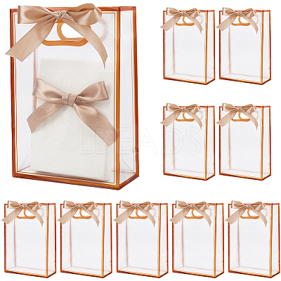 12Pcs Rectangle Plastic Gift Bags ABAG-SP0001-07B-1