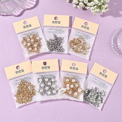 SHEGRACE Brass Micro Pave Clear Cubic Zirconia Charms XGRQ4N602-710G-1