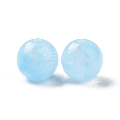Opaque Acrylic Beads OACR-E014-19B-06-1