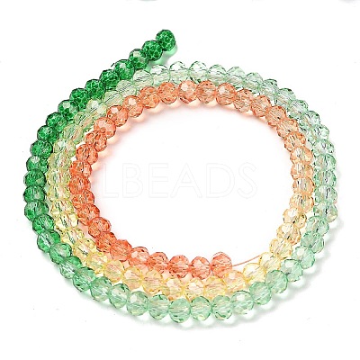 Transparent Painted Glass Beads Strands DGLA-A034-T4mm-A04-1