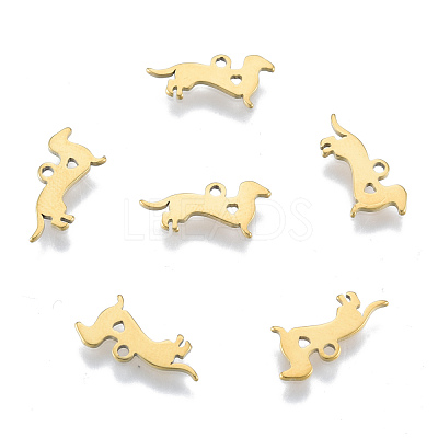 Ion Plating(IP) 201 Stainless Steel Silhouette Charms STAS-N098-122LG-1