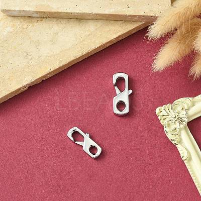 2Pcs 2 Styles 316 Surgical Stainless Steel Lobster Claw Clasps FIND-CJ0011-12-1