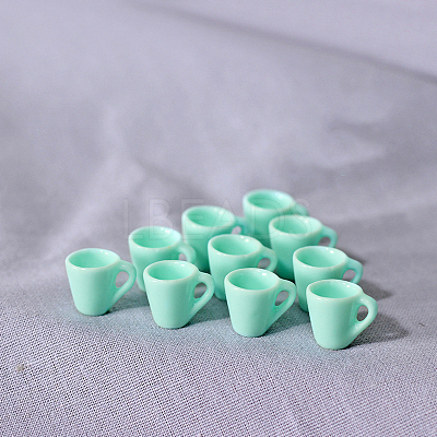 Resin Miniature Teacup Ornaments BOTT-PW0001-179B-1