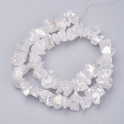 Electroplated Natural Quartz Crystal Bead Strands X-G-F336-06A-1