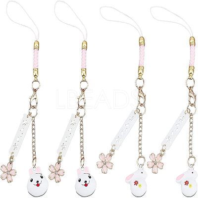 4Pcs 2 Style Alloy Mobile Accessories Decoration MOBA-OC0001-01-1