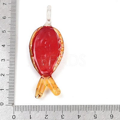 Handmade Lampwork Big Pendants LS-LAMP-I031-01-1