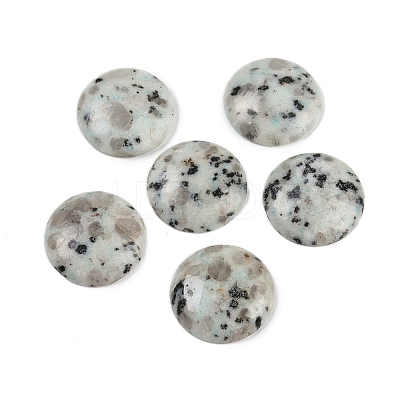 Natural Sesame Jasper Cabochons G-H1596-FR-25mm-14-1