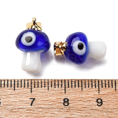Handmade Lampwork Pendants LAMP-S069-06G-04-1