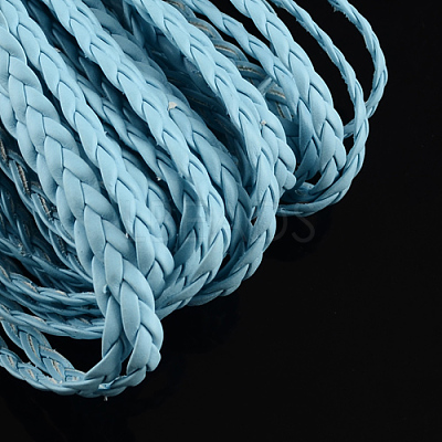 Braided Imitation Leather Cords LC-S002-5mm-10-1