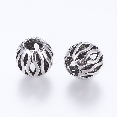 Tibetan Style Alloy European Beads PALLOY-K079-12AS-1