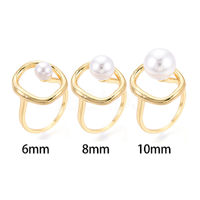 Oval Brass Cup Peg Ring Settings X-KK-N274-38G-1