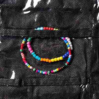 Non-Woven Fabrics Jewelry Hanging Display Bags AJEW-C013-01A-1