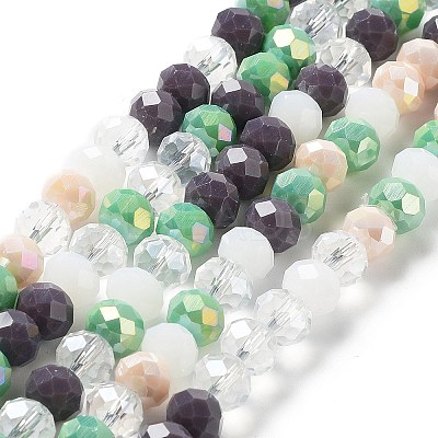 Glass Beads Strands EGLA-A034-M8mm-42-1